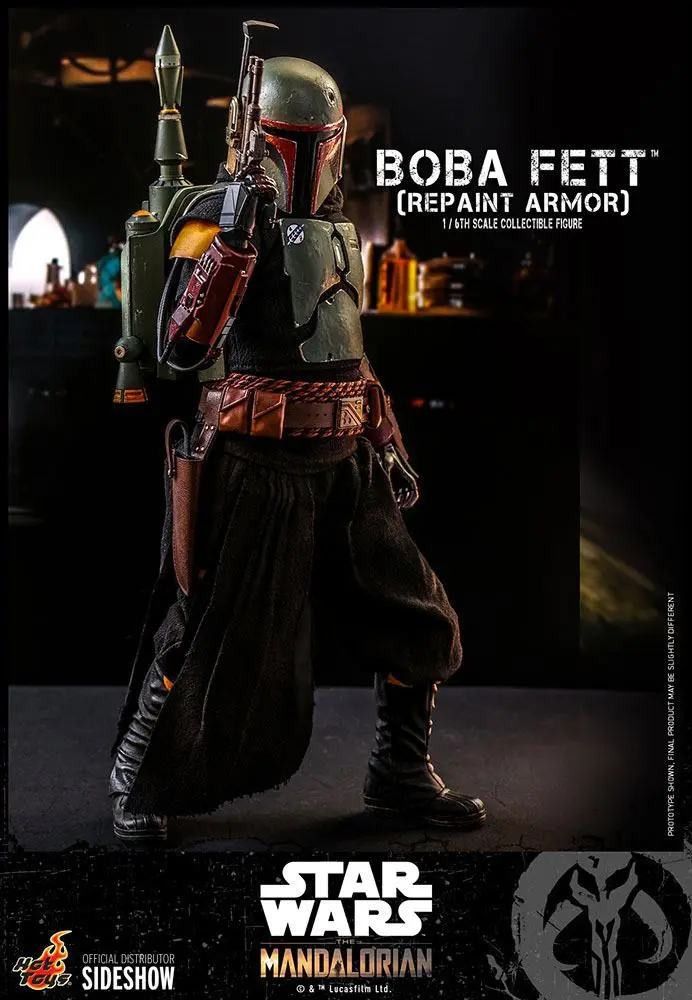 Star Wars The Mandalorian Figurina de acțiune 1/6 Boba Fett (Repaint Armor) 30 cm poza produsului