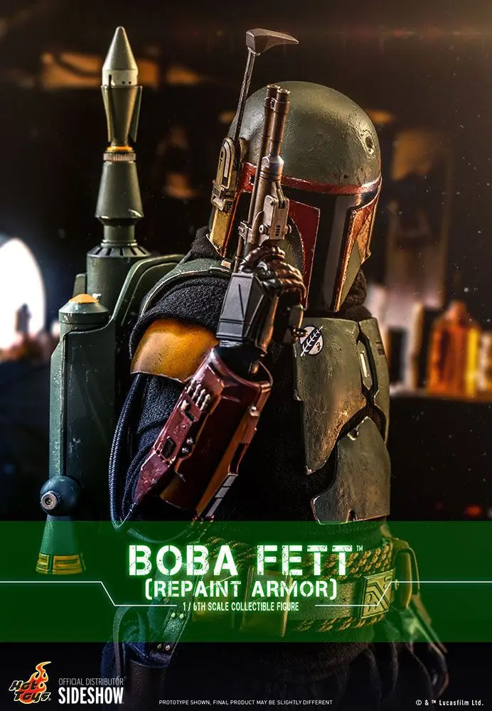 Star Wars The Mandalorian Figurina de acțiune 1/6 Boba Fett (Repaint Armor) 30 cm poza produsului