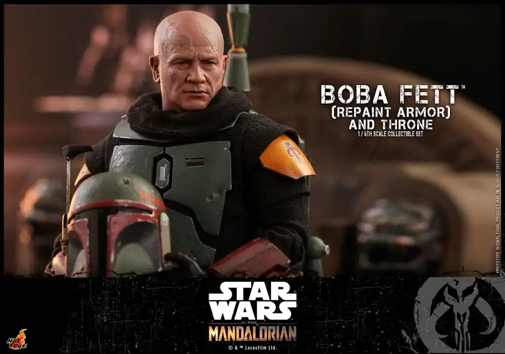 Star Wars: The Mandalorian Figurina de Acțiune 1/6 Boba Fett Repaint Armor and Throne Special Edition 30 cm poza produsului