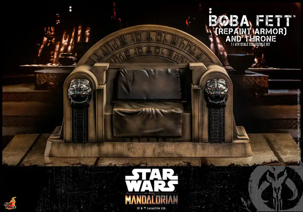 Star Wars: The Mandalorian Figurina de Acțiune 1/6 Boba Fett Repaint Armor and Throne Special Edition 30 cm poza produsului