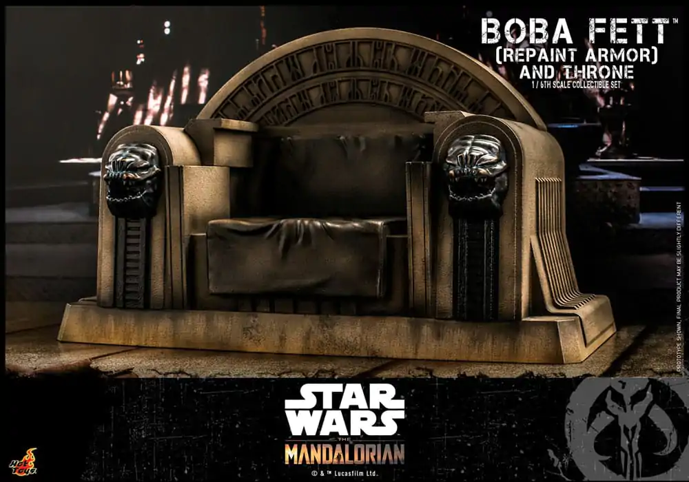 Star Wars: The Mandalorian Figurina de Acțiune 1/6 Boba Fett Repaint Armor and Throne Special Edition 30 cm poza produsului