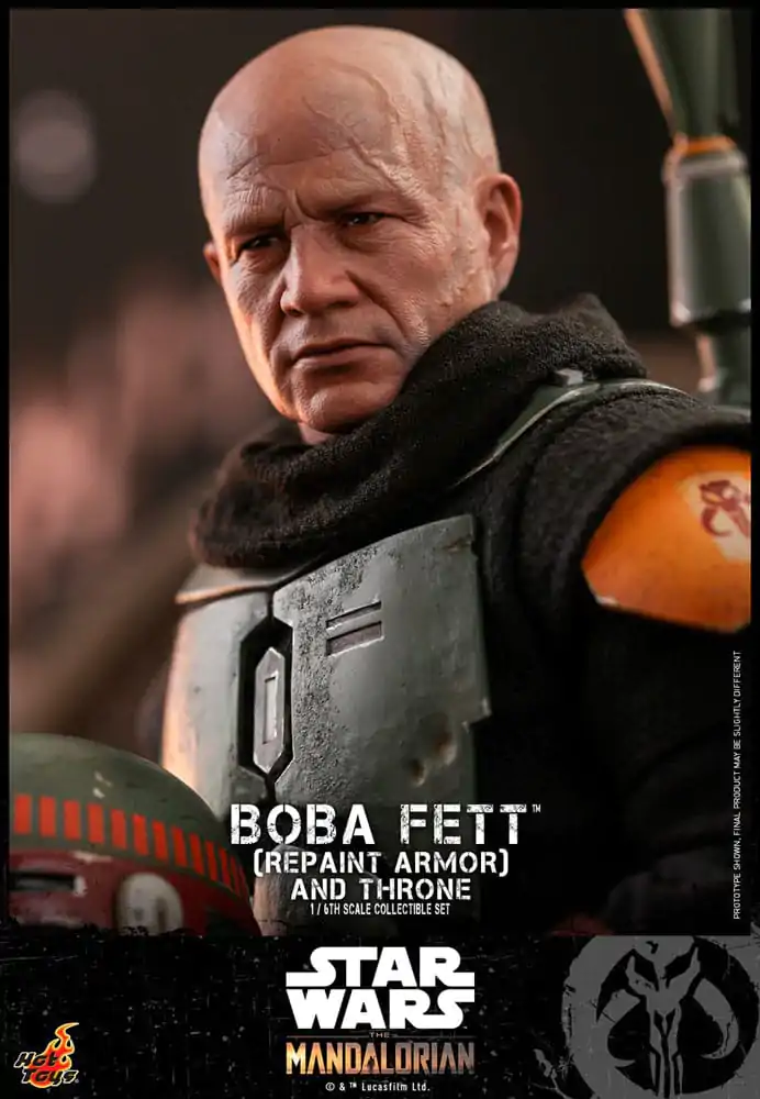 Star Wars: The Mandalorian Figurina de Acțiune 1/6 Boba Fett Repaint Armor and Throne Special Edition 30 cm poza produsului
