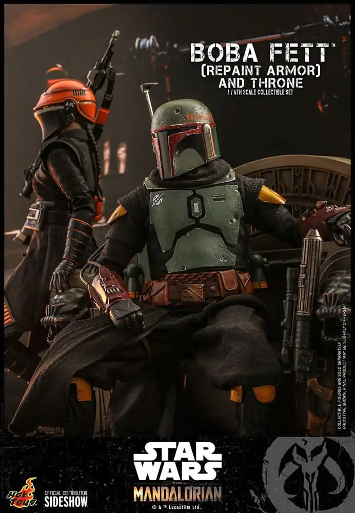 Star Wars: The Mandalorian Figurina de Acțiune 1/6 Boba Fett Repaint Armor and Throne Special Edition 30 cm poza produsului