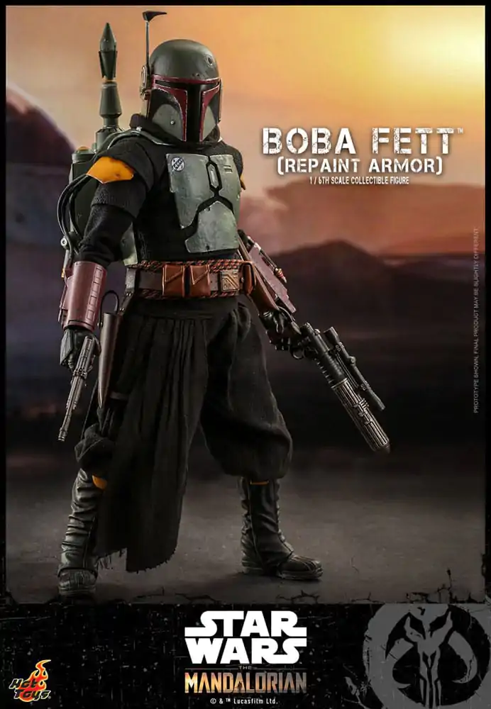 Star Wars: The Mandalorian Figurina de acțiune 1/6 Boba Fett Repaint Armor Special Edition 30 cm poza produsului