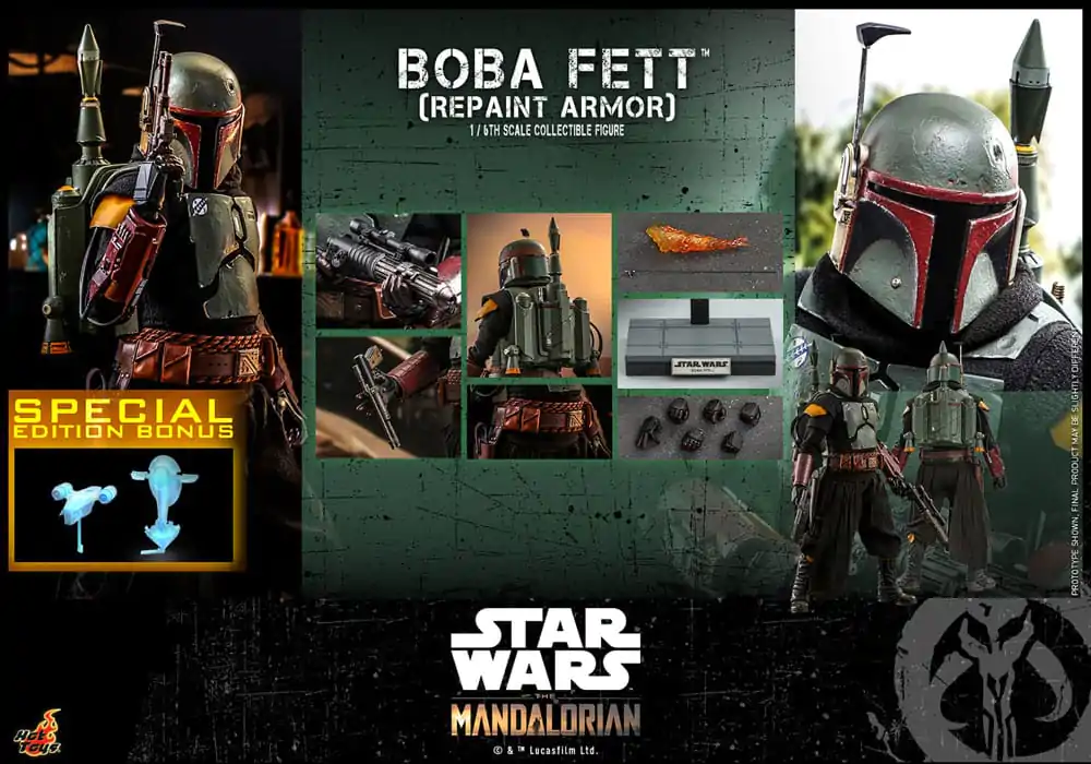 Star Wars: The Mandalorian Figurina de acțiune 1/6 Boba Fett Repaint Armor Special Edition 30 cm poza produsului