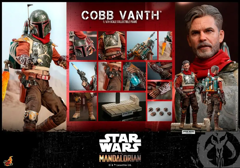 Star Wars The Mandalorian Figurina de Acțiune 1/6 Cobb Vanth 31 cm poza produsului