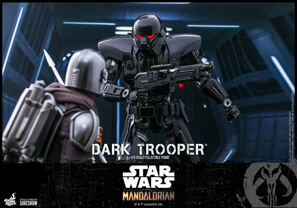 Star Wars The Mandalorian Figurina de Acțiune 1/6 Dark Trooper 32 cm poza produsului