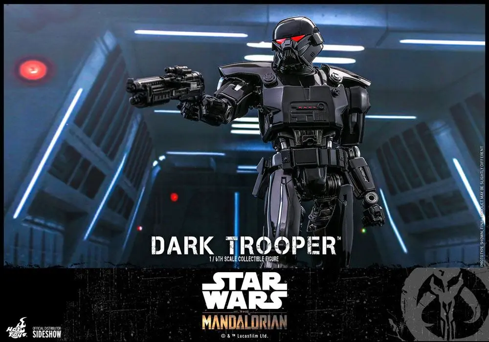 Star Wars The Mandalorian Figurina de Acțiune 1/6 Dark Trooper 32 cm poza produsului