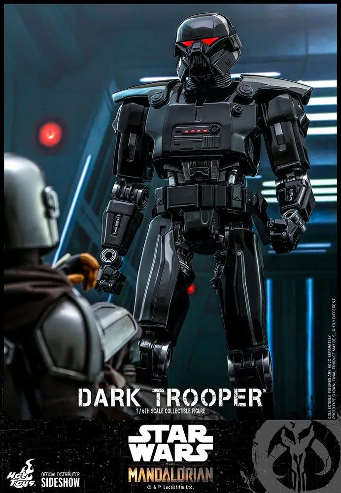 Star Wars The Mandalorian Figurina de Acțiune 1/6 Dark Trooper 32 cm poza produsului