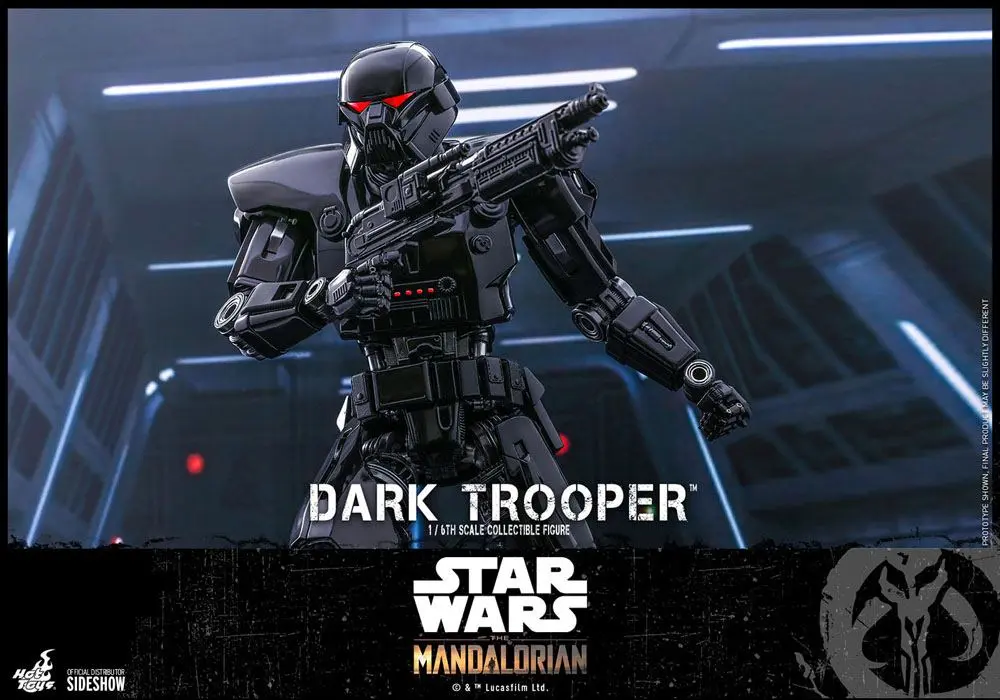 Star Wars The Mandalorian Figurina de Acțiune 1/6 Dark Trooper 32 cm poza produsului