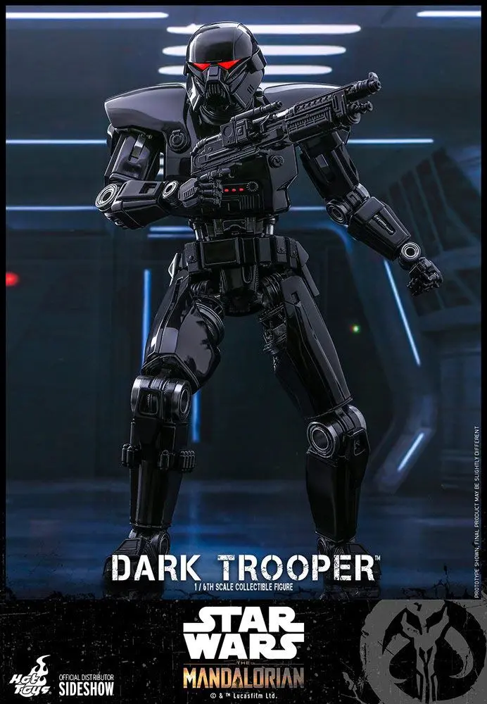 Star Wars The Mandalorian Figurina de Acțiune 1/6 Dark Trooper 32 cm poza produsului