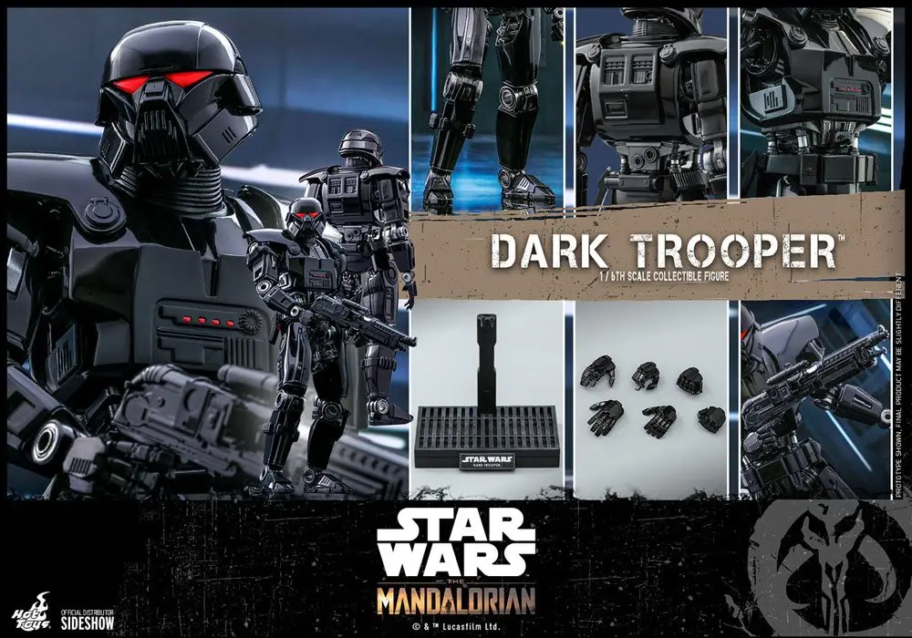 Star Wars The Mandalorian Figurina de Acțiune 1/6 Dark Trooper 32 cm poza produsului