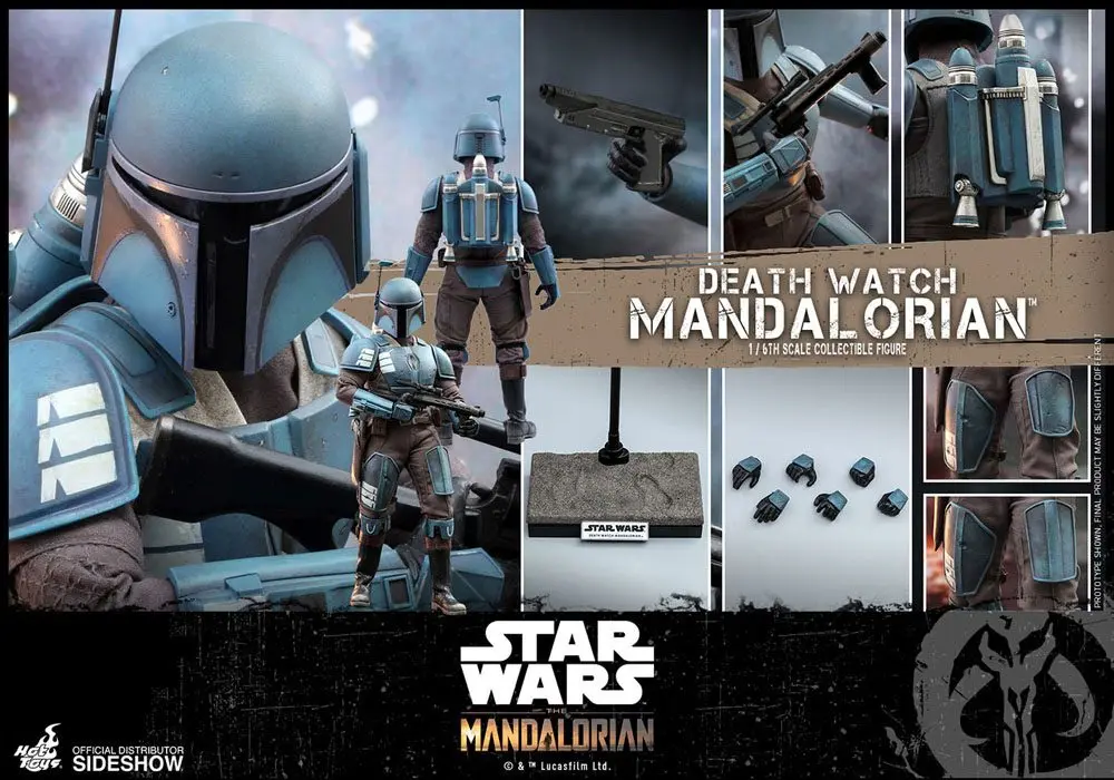 Star Wars The Mandalorian Figurina de acțiune 1/6 Death Watch Mandalorian 30 cm poza produsului