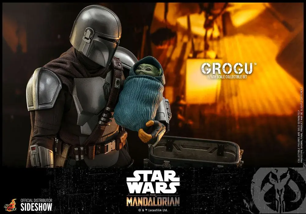 Star Wars The Mandalorian Figurine de acțiune 1/6 Grogu poza produsului
