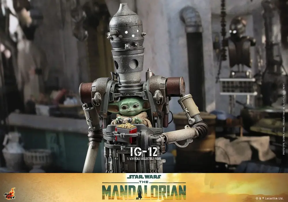 Star Wars: The Mandalorian Figurina de Acțiune 1/6 IG-12 36 cm poza produsului