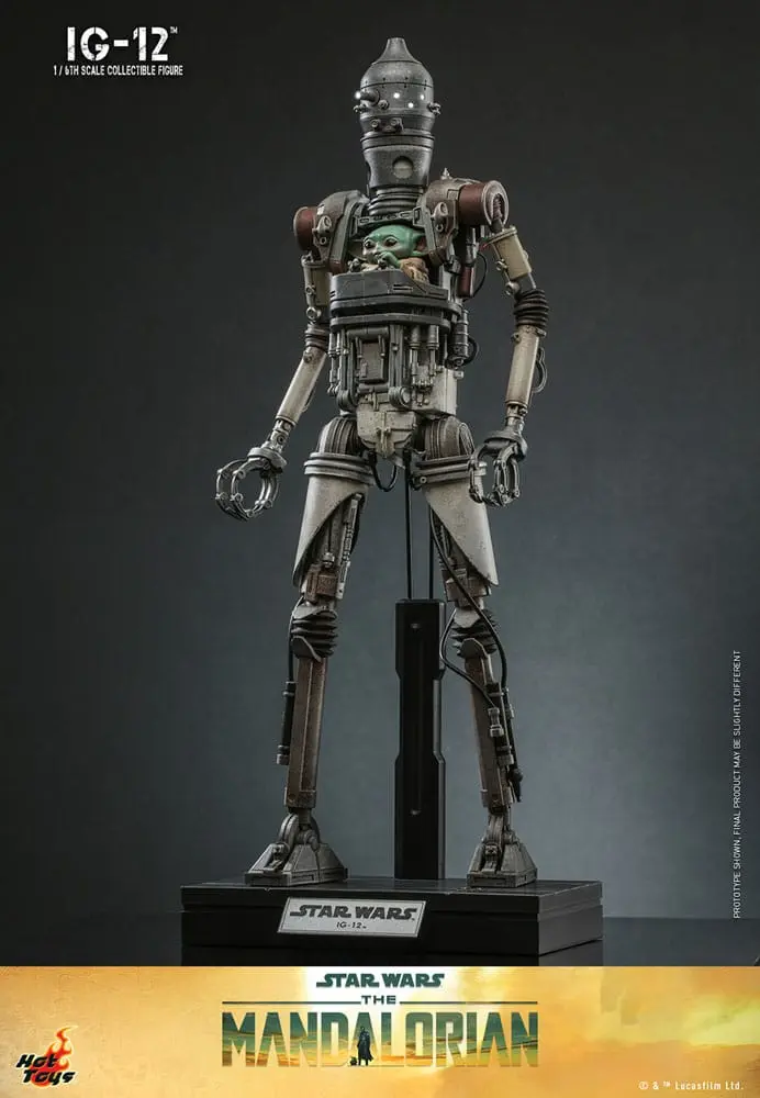 Star Wars: The Mandalorian Figurina de Acțiune 1/6 IG-12 36 cm poza produsului