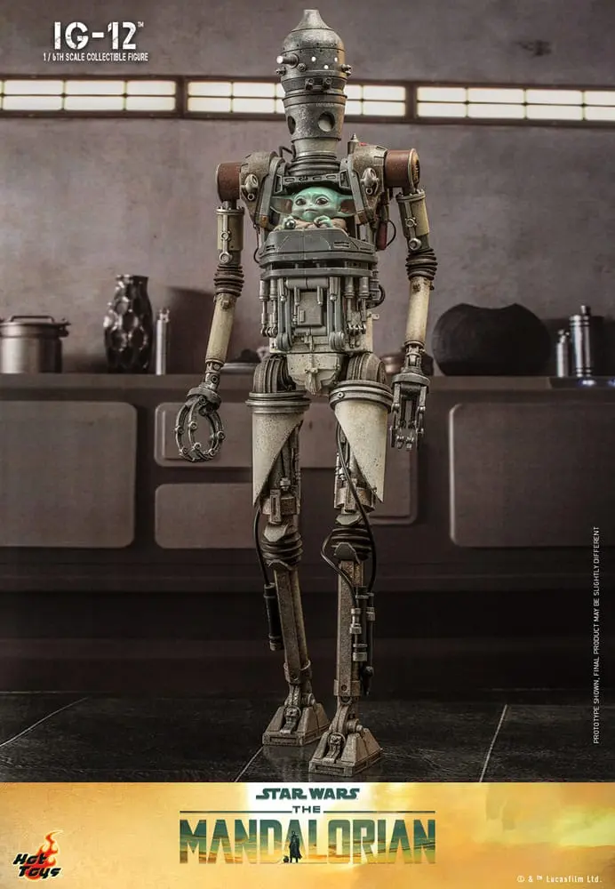 Star Wars: The Mandalorian Figurina de Acțiune 1/6 IG-12 36 cm poza produsului