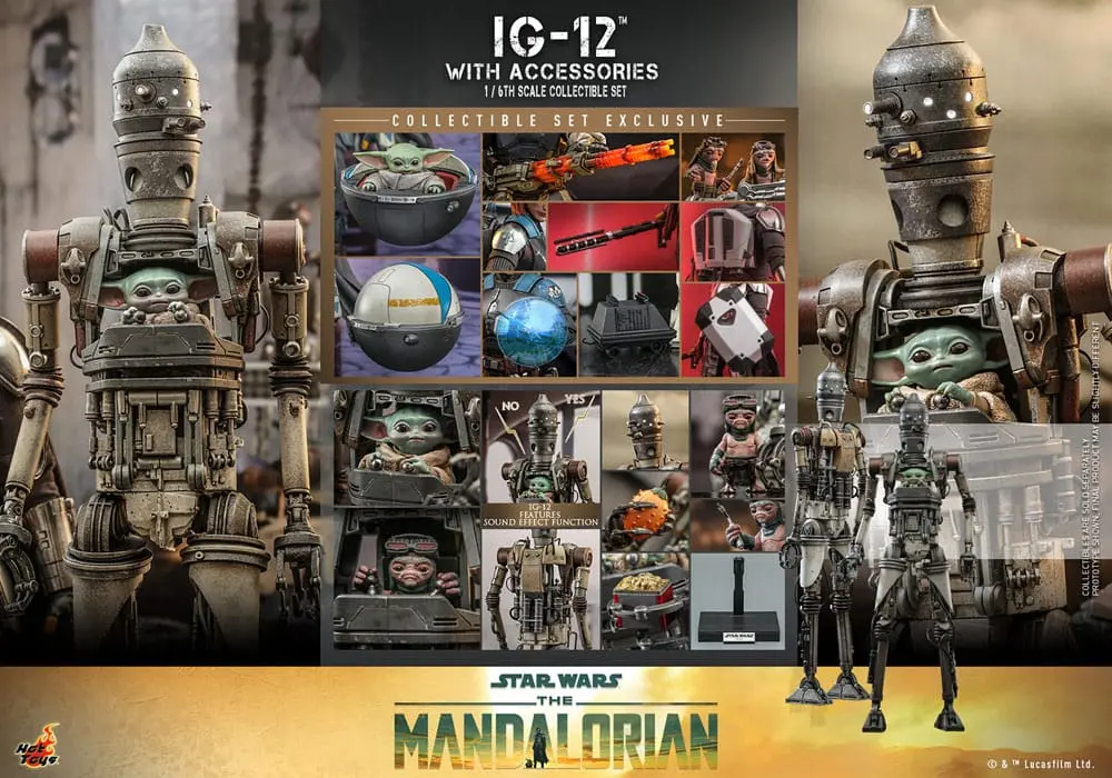 Star Wars: The Mandalorian Figurina de acțiune 1/6 IG-12 cu accesorii 36 cm poza produsului