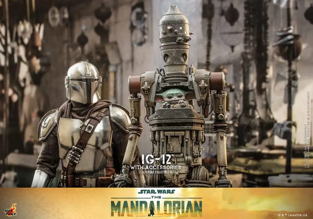 Star Wars: The Mandalorian Figurina de acțiune 1/6 IG-12 cu accesorii 36 cm poza produsului