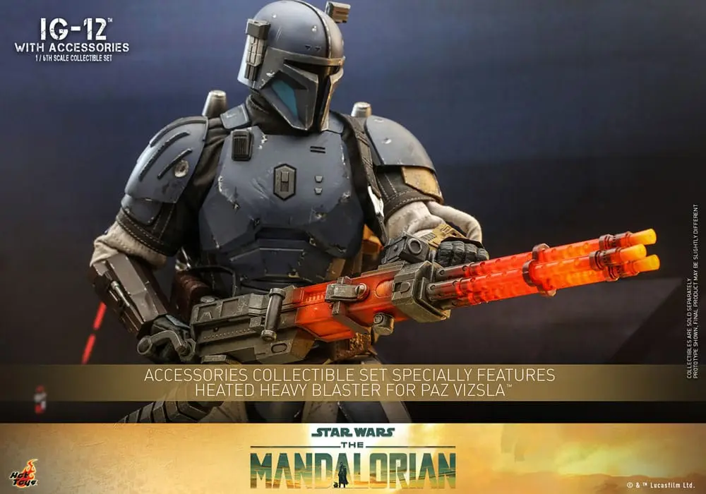 Star Wars: The Mandalorian Figurina de acțiune 1/6 IG-12 cu accesorii 36 cm poza produsului