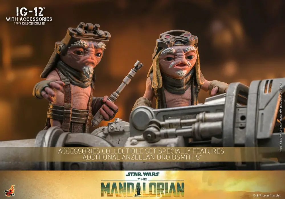 Star Wars: The Mandalorian Figurina de acțiune 1/6 IG-12 cu accesorii 36 cm poza produsului