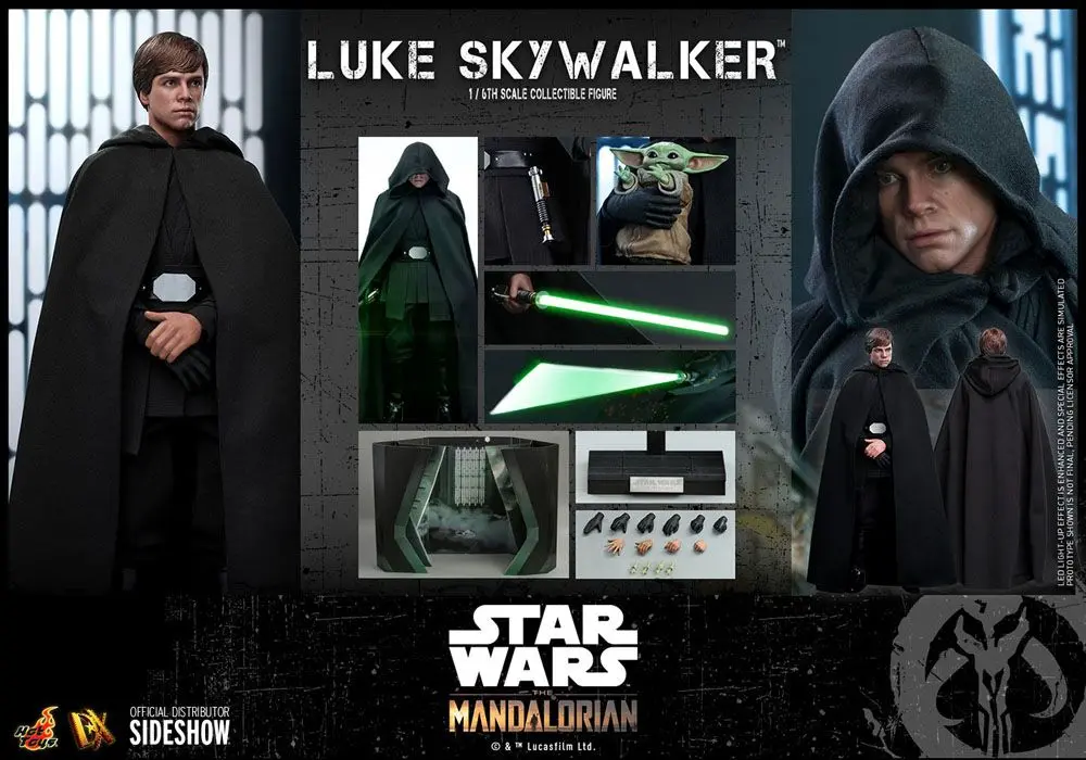 Star Wars The Mandalorian Figurina de acțiune 1/6 Luke Skywalker 30 cm poza produsului
