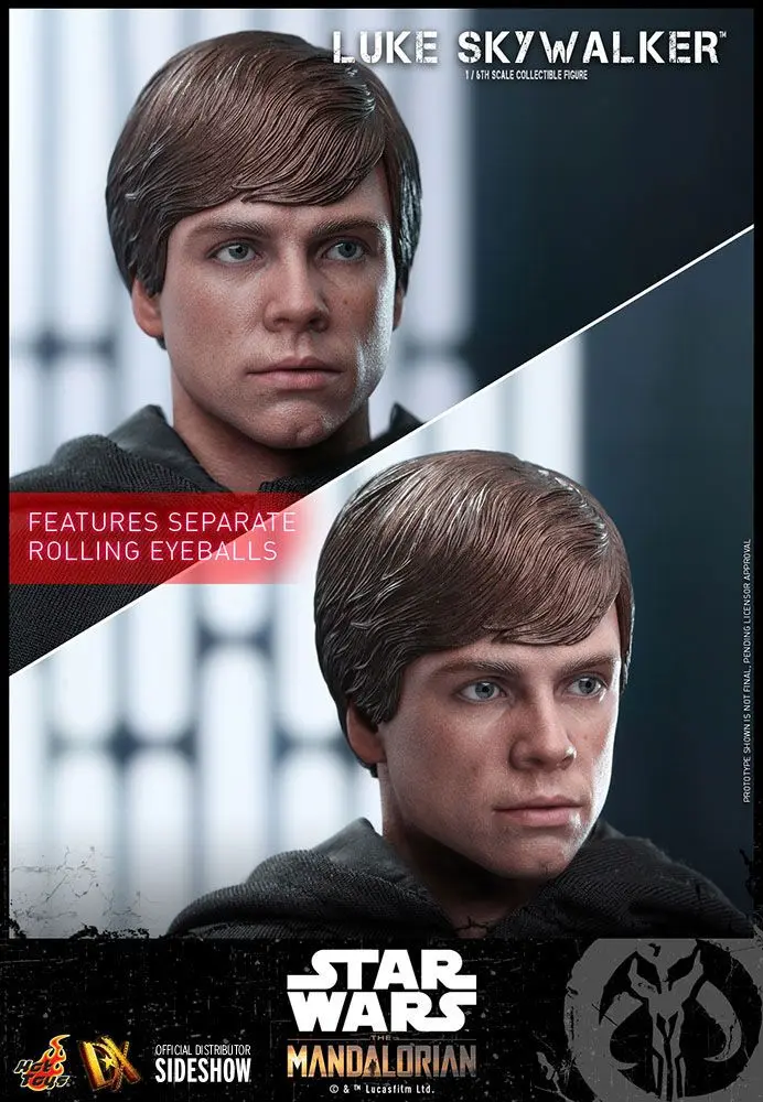 Star Wars The Mandalorian Figurina de acțiune 1/6 Luke Skywalker 30 cm poza produsului