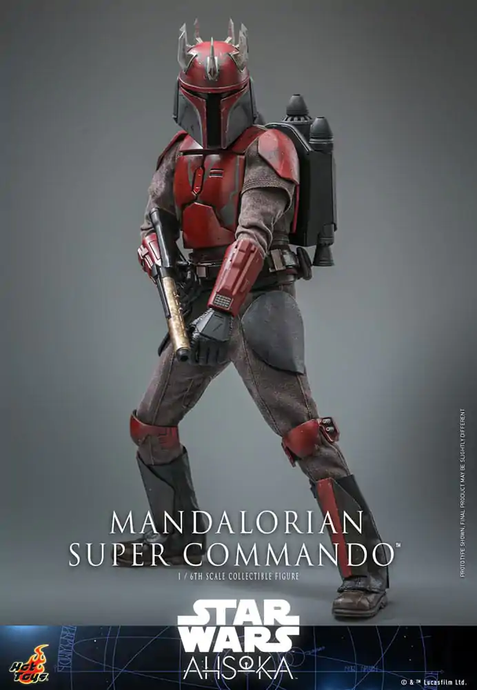 Star Wars: The Mandalorian Figurina de acțiune 1/6 Mandalorian Super Commando 31 cm poza produsului