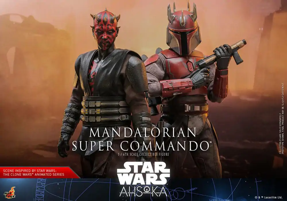 Star Wars: The Mandalorian Figurina de acțiune 1/6 Mandalorian Super Commando 31 cm poza produsului