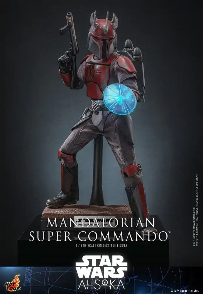 Star Wars: The Mandalorian Figurina de acțiune 1/6 Mandalorian Super Commando 31 cm poza produsului