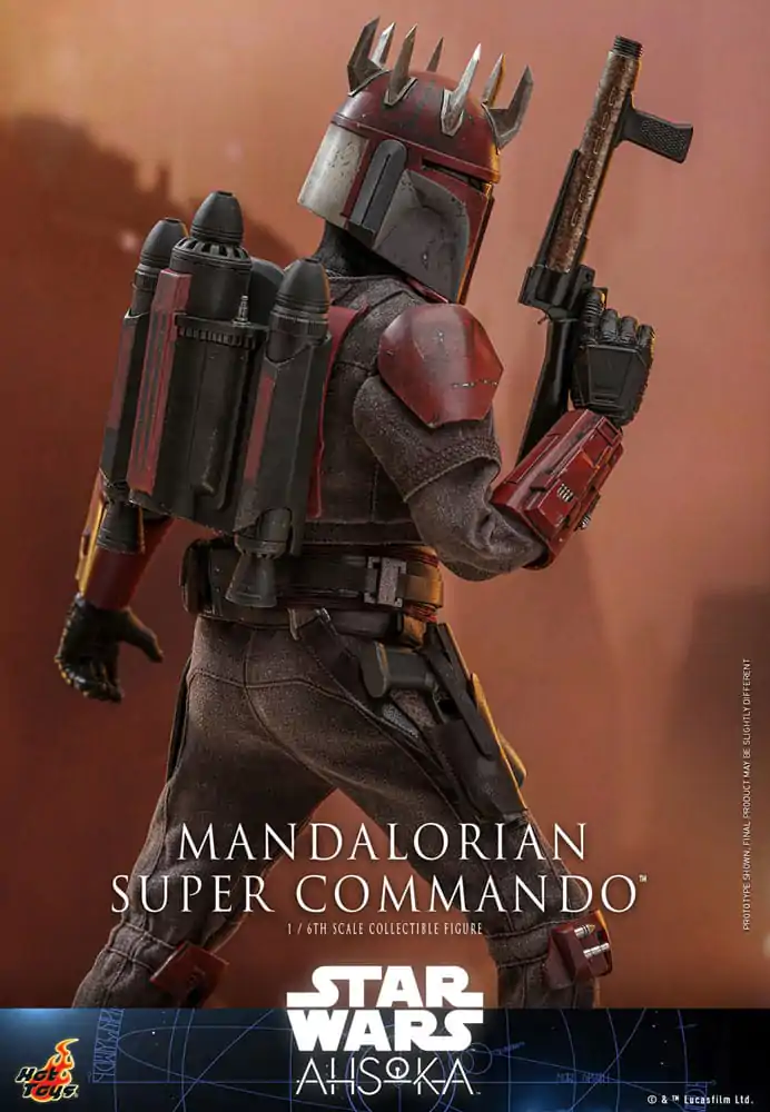 Star Wars: The Mandalorian Figurina de acțiune 1/6 Mandalorian Super Commando 31 cm poza produsului