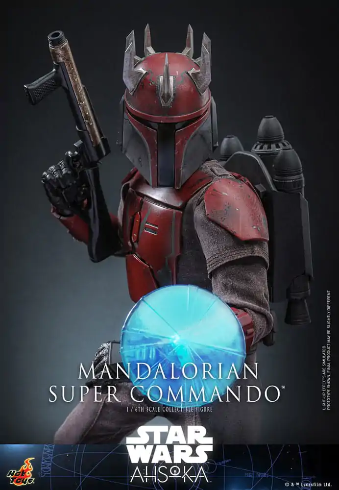 Star Wars: The Mandalorian Figurina de acțiune 1/6 Mandalorian Super Commando 31 cm poza produsului