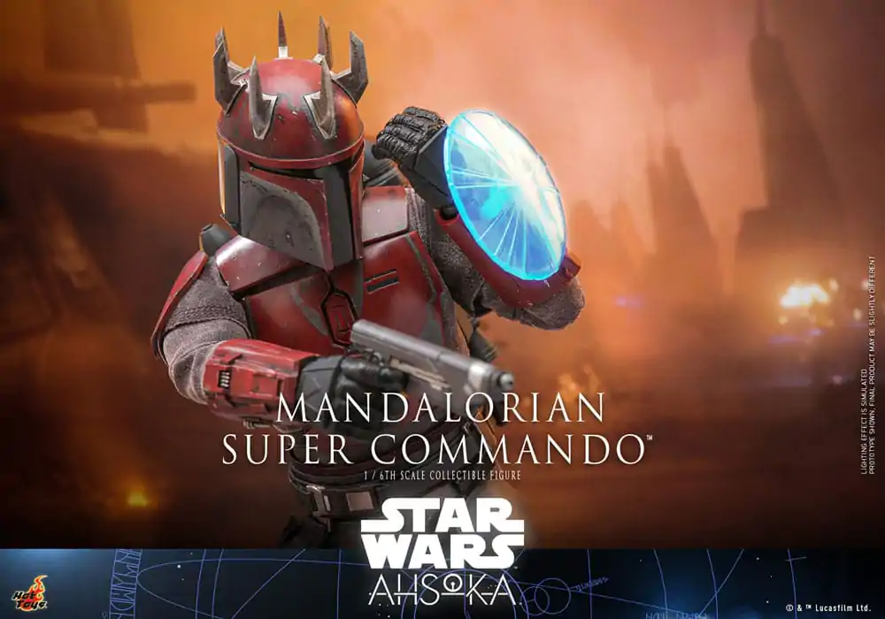 Star Wars: The Mandalorian Figurina de acțiune 1/6 Mandalorian Super Commando 31 cm poza produsului