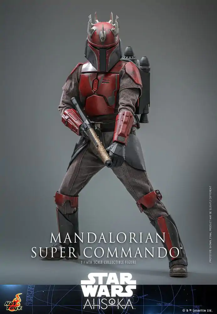 Star Wars: The Mandalorian Figurina de acțiune 1/6 Mandalorian Super Commando 31 cm poza produsului