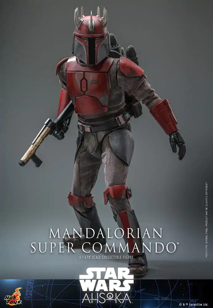 Star Wars: The Mandalorian Figurina de acțiune 1/6 Mandalorian Super Commando 31 cm poza produsului