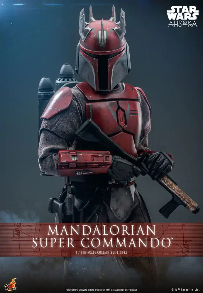 Star Wars: The Mandalorian Figurina de acțiune 1/6 Mandalorian Super Commando 31 cm poza produsului