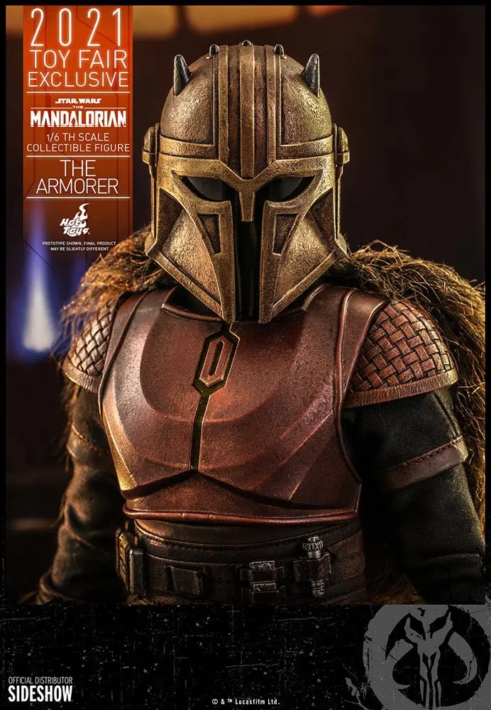 Star Wars The Mandalorian Figurina de actiune 1/6 The Armorer 2021 Toy Fair Exclusive 29 cm poza produsului