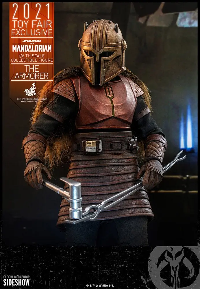 Star Wars The Mandalorian Figurina de actiune 1/6 The Armorer 2021 Toy Fair Exclusive 29 cm poza produsului