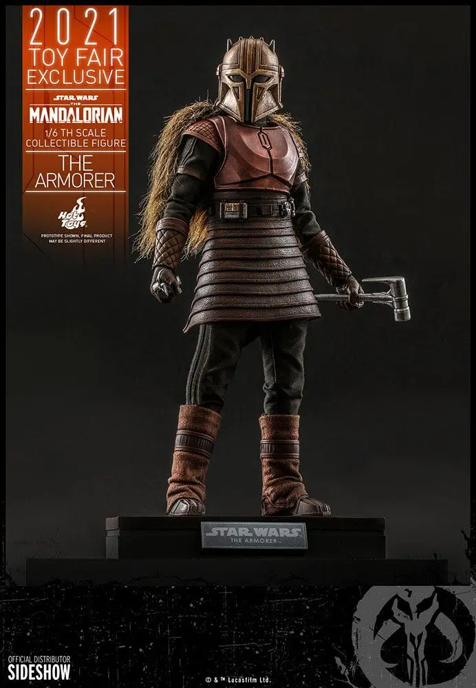 Star Wars The Mandalorian Figurina de actiune 1/6 The Armorer 2021 Toy Fair Exclusive 29 cm poza produsului