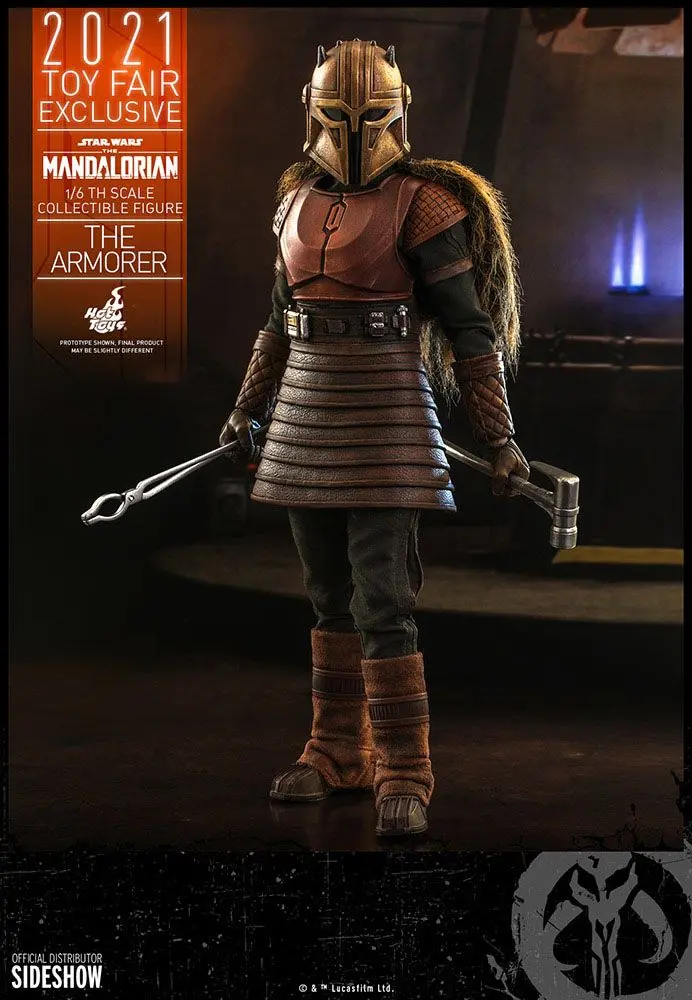 Star Wars The Mandalorian Figurina de actiune 1/6 The Armorer 2021 Toy Fair Exclusive 29 cm poza produsului
