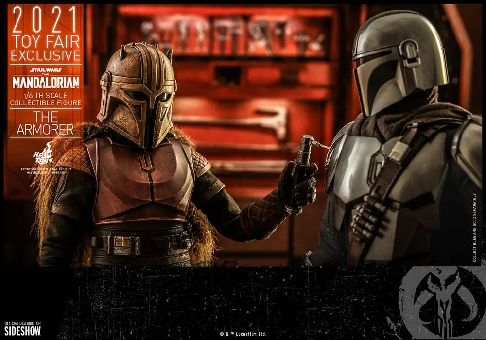 Star Wars The Mandalorian Figurina de actiune 1/6 The Armorer 2021 Toy Fair Exclusive 29 cm poza produsului