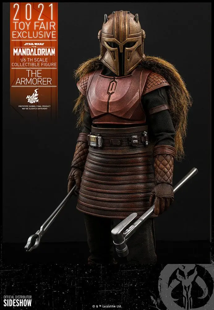 Star Wars The Mandalorian Figurina de actiune 1/6 The Armorer 2021 Toy Fair Exclusive 29 cm poza produsului
