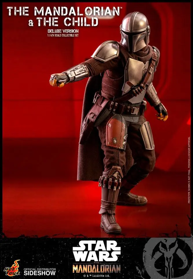 Star Wars The Mandalorian figurina de actiune pachet de 2 bucati 1/6 The Mandalorian & The Child Deluxe 30 cm poza produsului