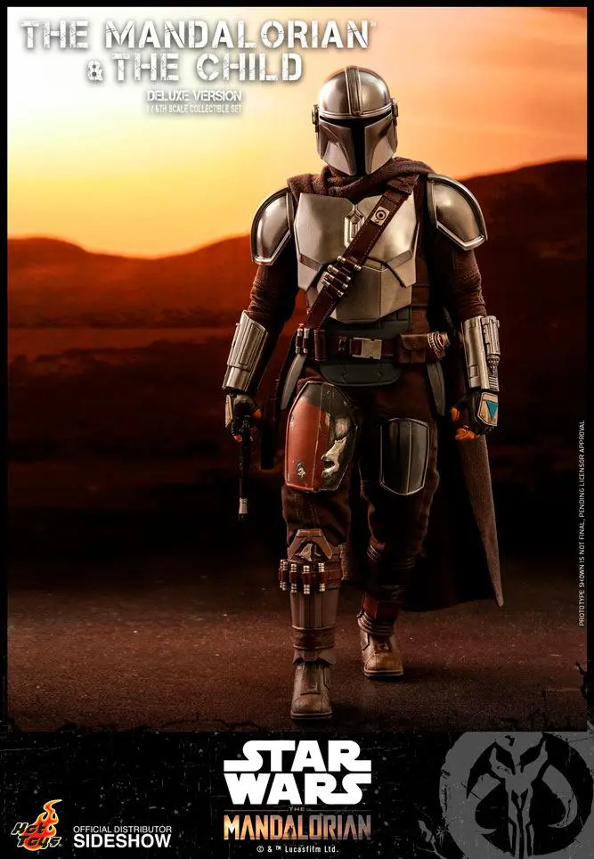 Star Wars The Mandalorian figurina de actiune pachet de 2 bucati 1/6 The Mandalorian & The Child Deluxe 30 cm poza produsului