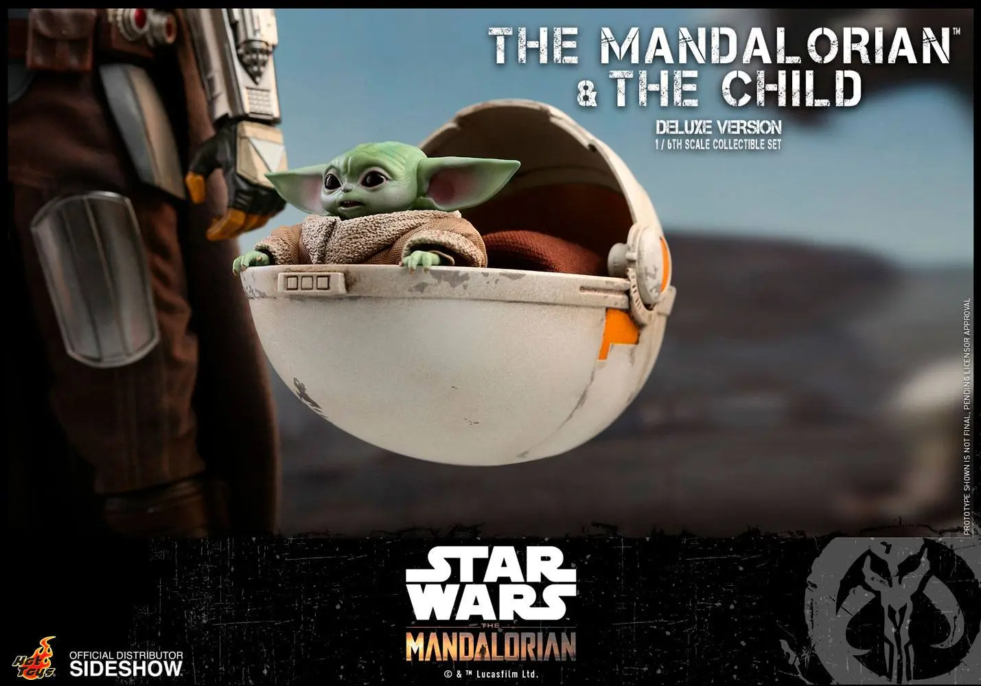 Star Wars The Mandalorian figurina de actiune pachet de 2 bucati 1/6 The Mandalorian & The Child Deluxe 30 cm poza produsului