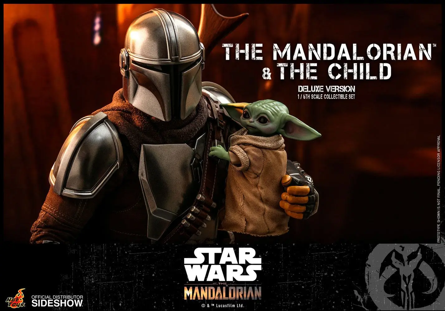 Star Wars The Mandalorian figurina de actiune pachet de 2 bucati 1/6 The Mandalorian & The Child Deluxe 30 cm poza produsului