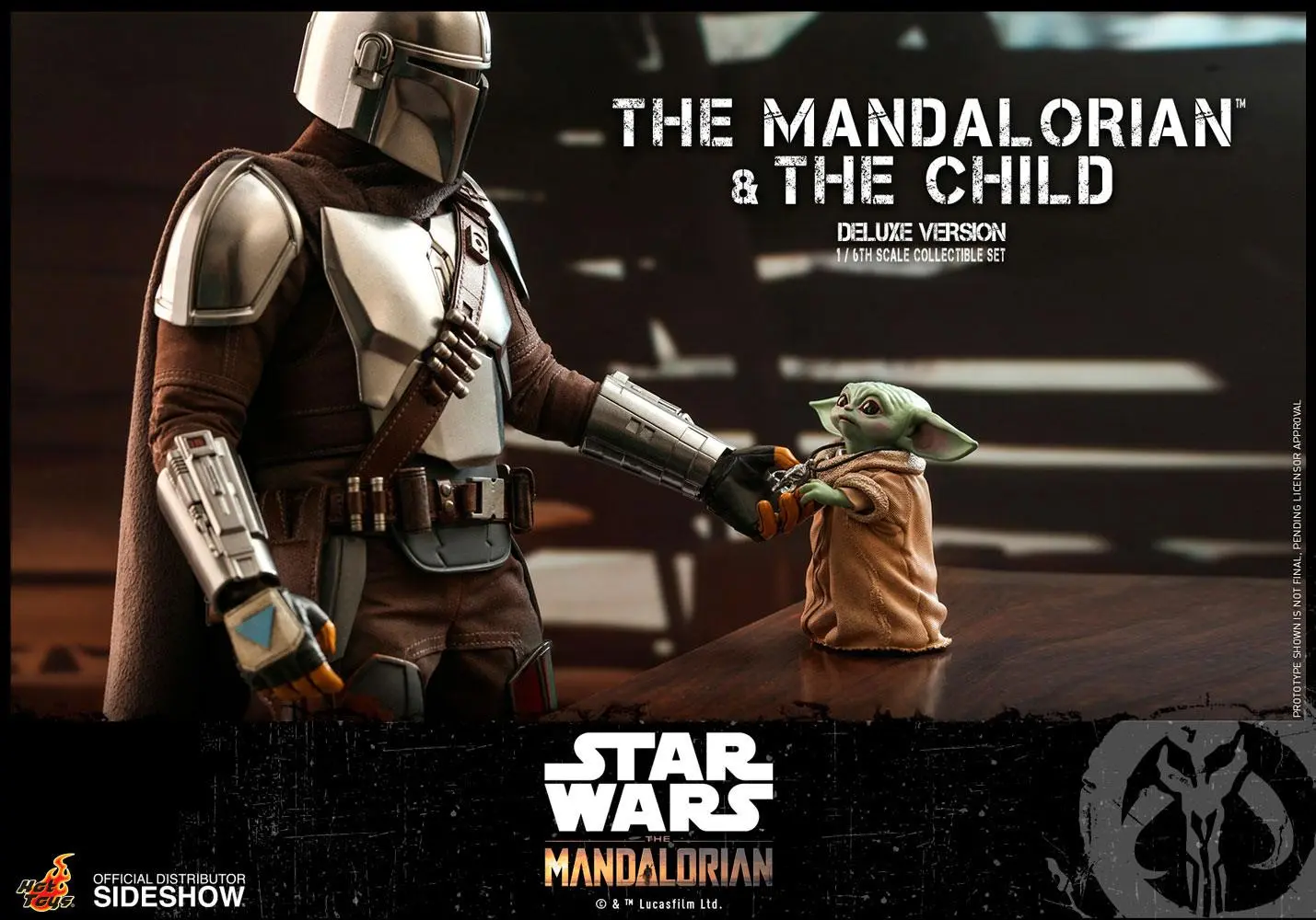Star Wars The Mandalorian figurina de actiune pachet de 2 bucati 1/6 The Mandalorian & The Child Deluxe 30 cm poza produsului
