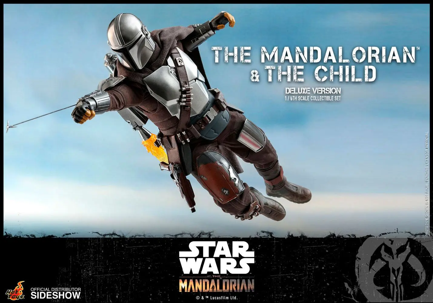 Star Wars The Mandalorian figurina de actiune pachet de 2 bucati 1/6 The Mandalorian & The Child Deluxe 30 cm poza produsului