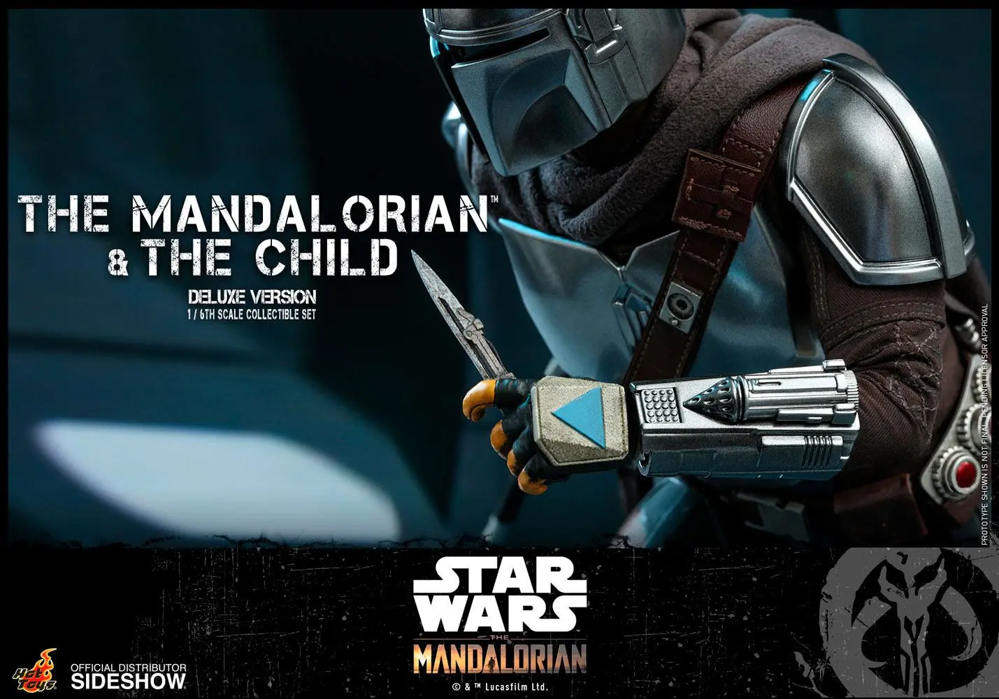 Star Wars The Mandalorian figurina de actiune pachet de 2 bucati 1/6 The Mandalorian & The Child Deluxe 30 cm poza produsului
