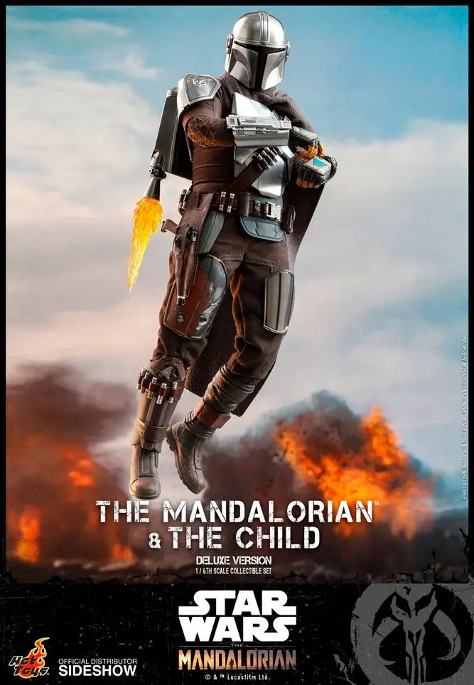 Star Wars The Mandalorian figurina de actiune pachet de 2 bucati 1/6 The Mandalorian & The Child Deluxe 30 cm poza produsului